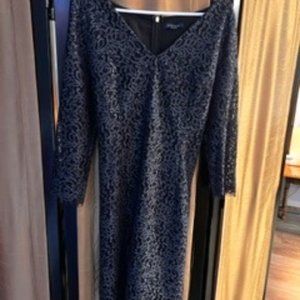 Tommy Hilfiger deep navy lace dress, size 12